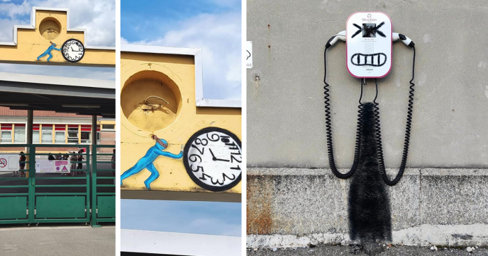 This French Street Artist Turns Dull Spaces Into Clever And Playful Ones, Here Are 60 Of His Best New Works