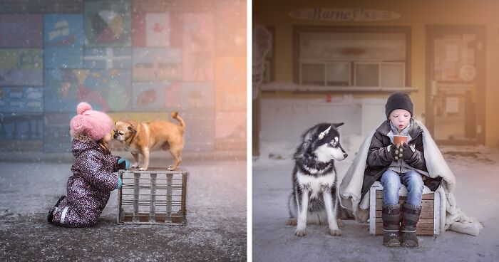 I Challenged Myself To Photograph Children With Their Dogs (21 Pics)