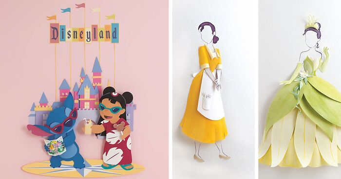 22 Paper Art Creations Based On Disney And Its Characters By This Artist 