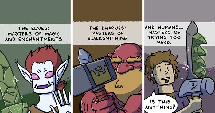 I Make Comics About Fantasy Creatures Including Dwarves (17 Pics)