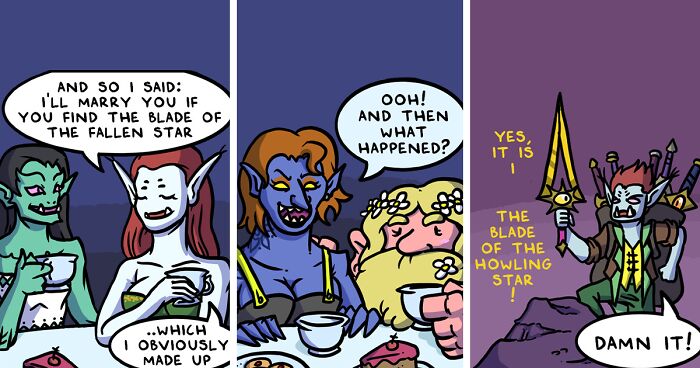 Dwarf Comics: I Am An Artist Who Creates Comics About Fantasy Creatures (17 Pics)