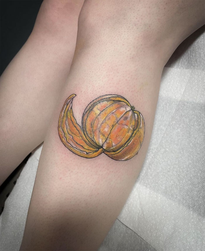 Mango Text Tattoo