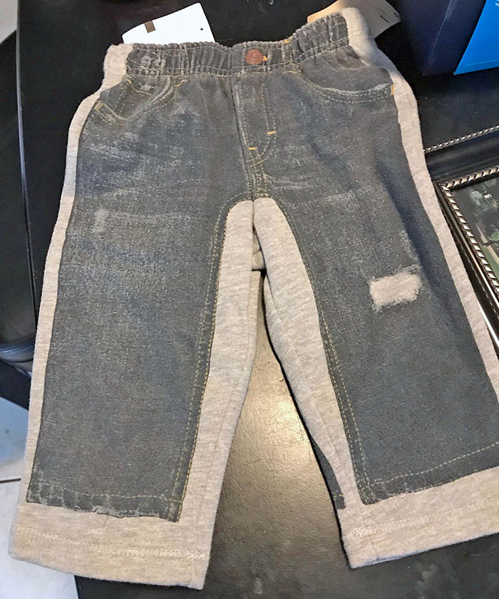 These “Jeans”/Sweat Pants My Grandma Bought Our Son For Christmas