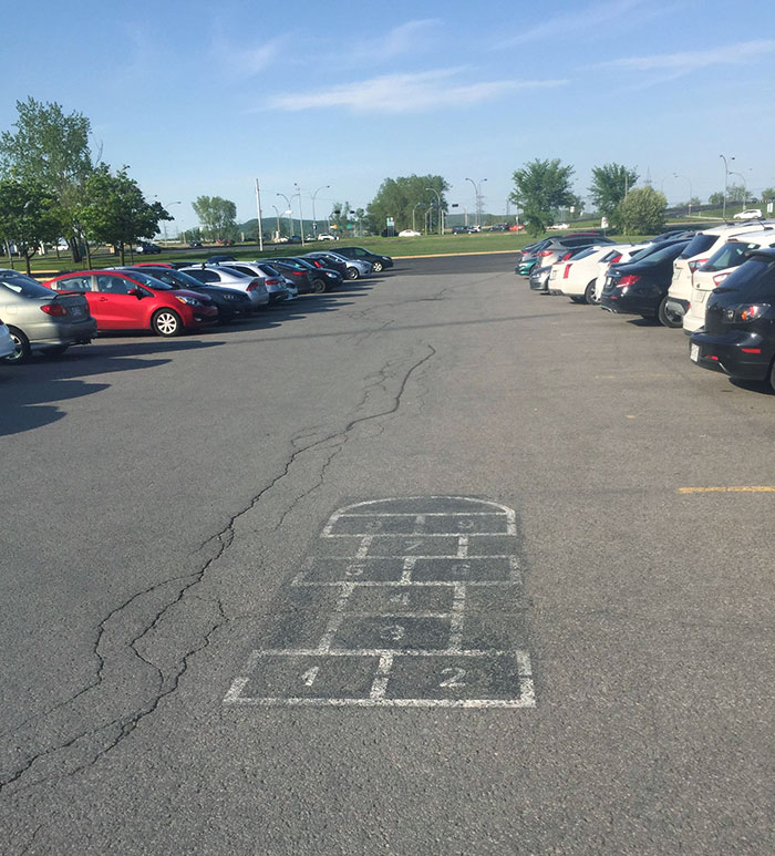 Let's Put A Hopscotch In The Middle Of The Parking Lot, And The Kids Will Love It