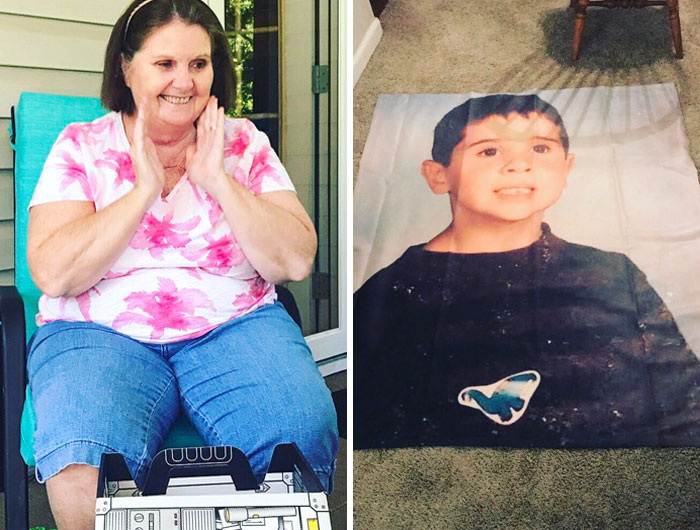 My Mom Has Been Complaining About This School Picture For Almost 20 Years Now. I Decided To Immortalize It For Her For Mother's Day