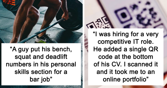 Hiring Managers Share 78 Moments When They Either Hired Someone Immediately Or Threw Their Resume Out