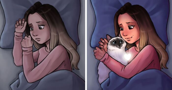 Artist Illustrates What Everyday Life With Her Cat Is Like (31 New Pics)