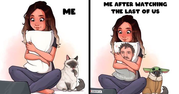 “Life With A Cat”: Artist Shows What It's Like To Have A Furry Companion In These 31 Illustrations (New Pics)