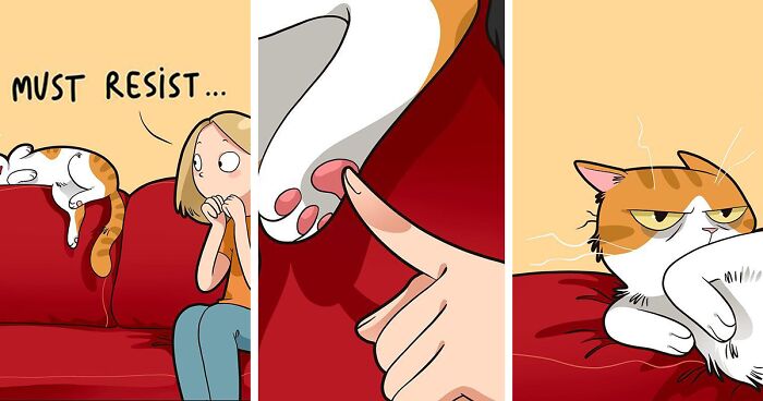 45 Fun Comics About The Realities Of Living With A Cat (New Pics)