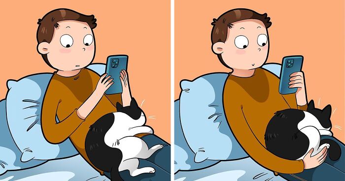 Artist Illustrates Funny Situations That Every Person Having A Cat Can Relate To (45 New Pics)