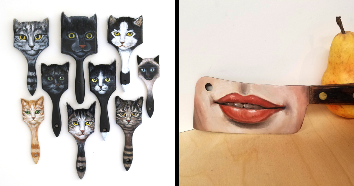 36 Old Everyday Objects Upcycled Into Artwork After I Paint Unique