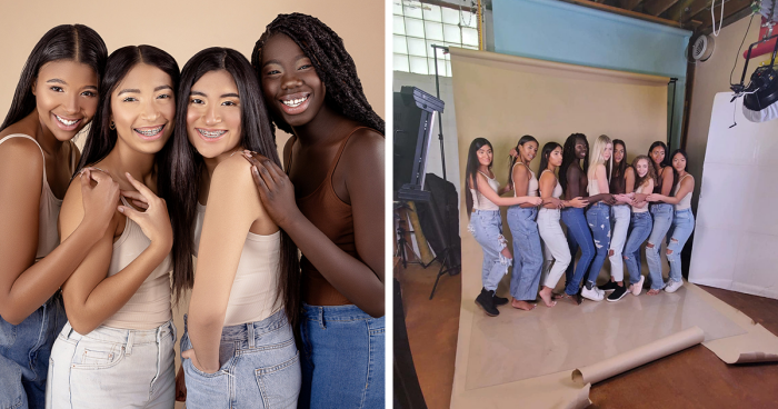 I Wanted To Show All The Shades Of Beauty And Photographed 10 Different Girls With Varying Skin Tones All Together