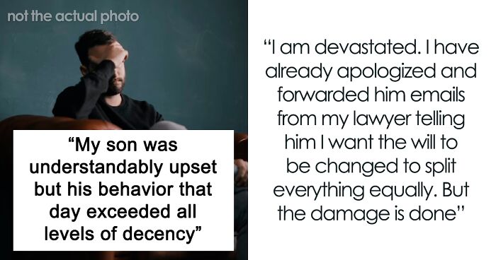 Dad Doesn't Trust His Eldest Son's Mother And It Shows In His Will, Son Accidentally Finds It And Is Furious