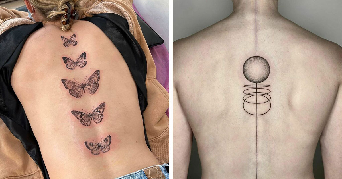 beautiful lower back tattoos for women