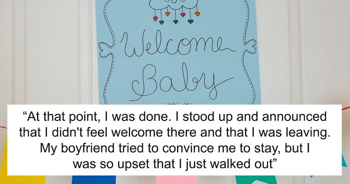 Man's Parents Continue Making Fun Of His Girlfriend For Being Too Young During Her Baby Shower, She Storms Out Of The Party