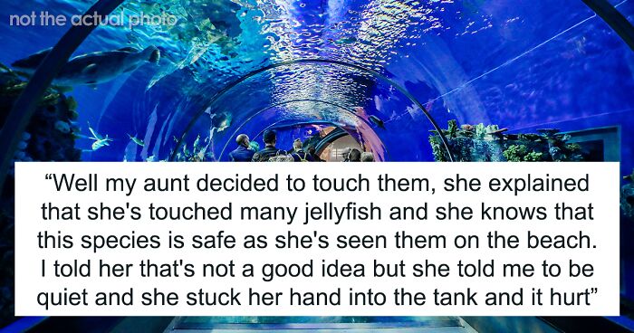 ‘Karen’ Gets Blasted By A Relative After Threatening Aquarium With Legal Action Over Jellyfish Sting