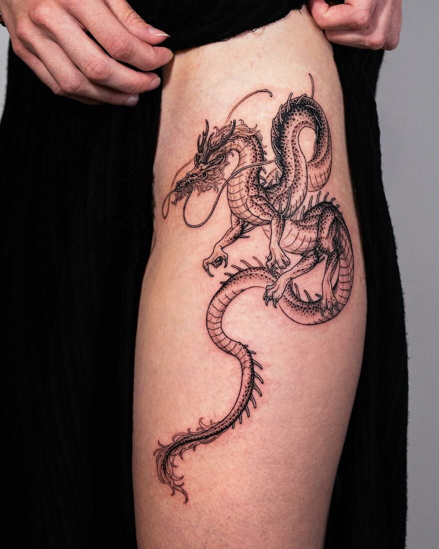 Dragon Tattoo Around Wrist by inkytattooh  Tattoogridnet