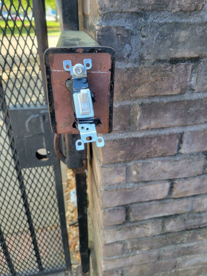 The Maintenance Manager Of My Apartment Complex's Solution To The Broken Gate Code Box