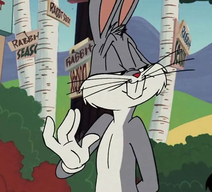 Bugs Bunny waving 