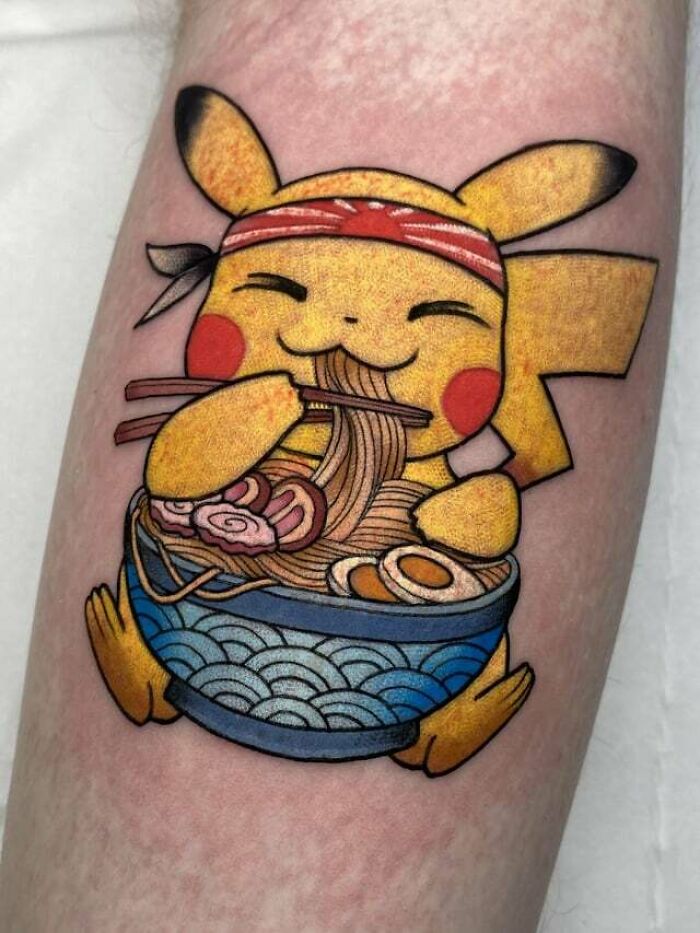 Image tagged in surprised pikachu,pokemon,tattoos,drunk - Imgflip