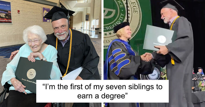 Proud Mum, 99, Witnesses First Of Her Seven Children Graduate College at 72