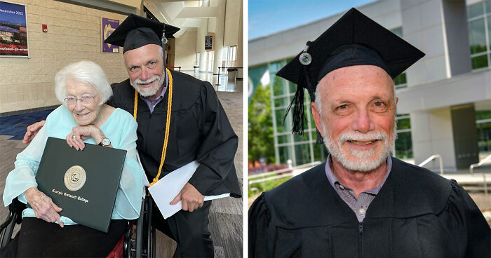 Proud Mum, 99, Witnesses First Of Her Seven Children Graduate College at 72