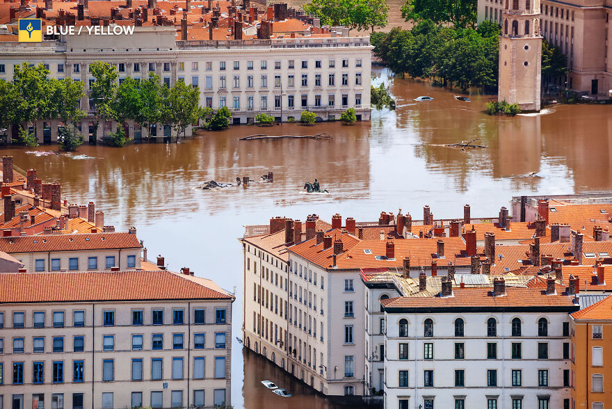 5 AI-Generated Apocalyptic Images Showcase Flooded European Landmarks As If They Were Subjected To A Similar Attack That Originally Took Place In Ukraine