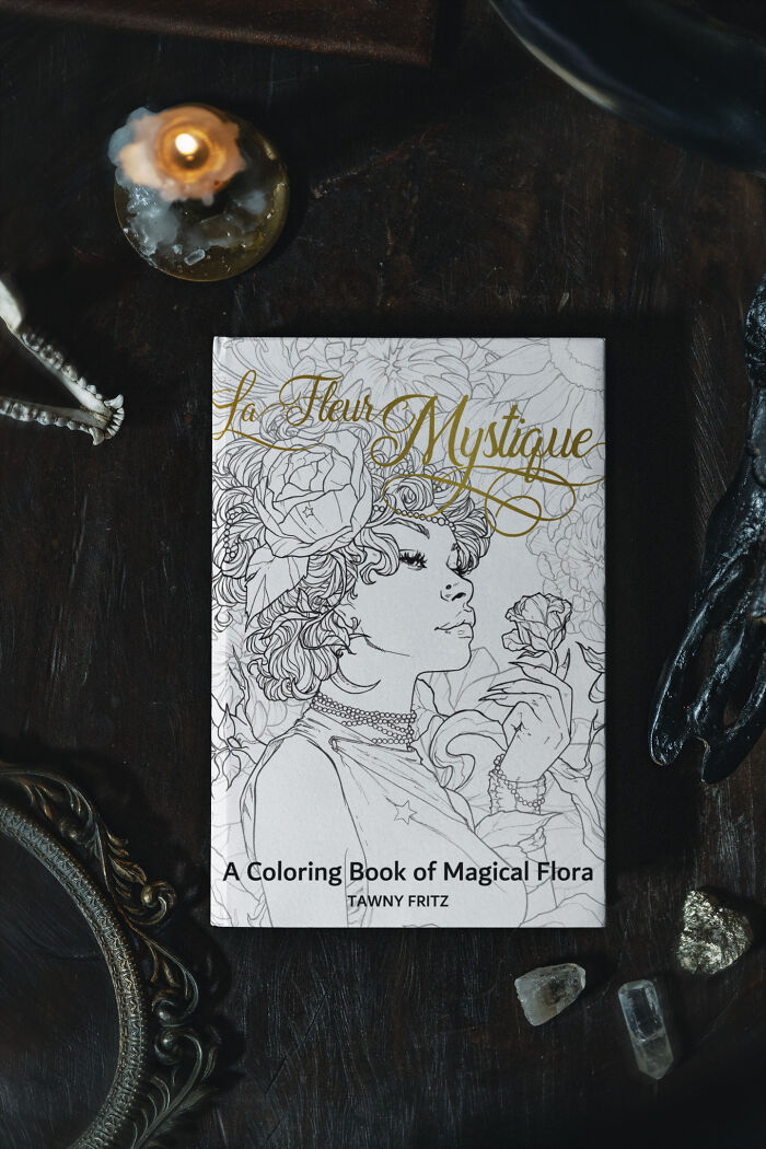 I Drew The Personification Of Magical Flowers And Put Them All In A Coloring Book