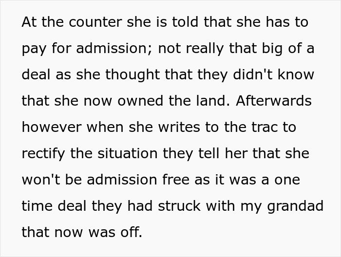 Racetrack Refuses Woman The Same Deal They Had With Her Dad, She Refuses Them The Right To Her Road