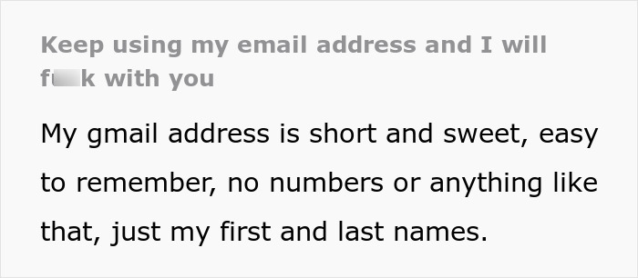 Person Is Sick And Tired Of Folks Using Their Email As A Disposable Address, Gets Sweet Revenge