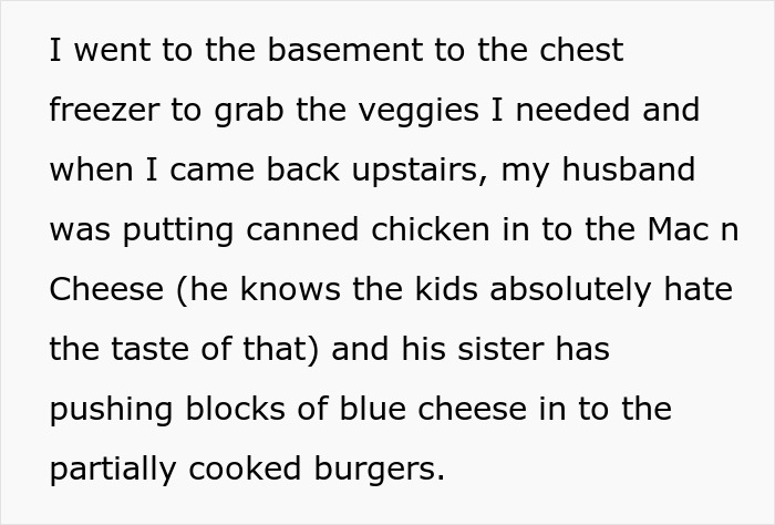 Woman’s Husband And His Sister Kept “Fixing” Her Food To The Point That She And Her Kids Would Refuse To Eat It, So She Finally Snaps