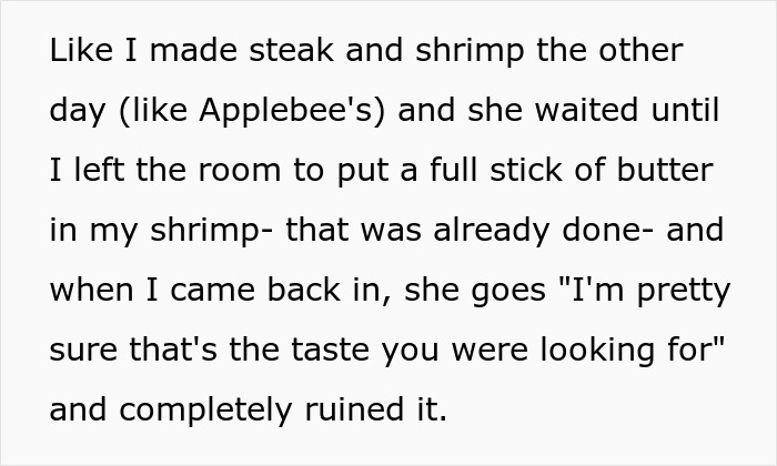 Woman’s Husband And His Sister Kept “Fixing” Her Food To The Point That She And Her Kids Would Refuse To Eat It, So She Finally Snaps