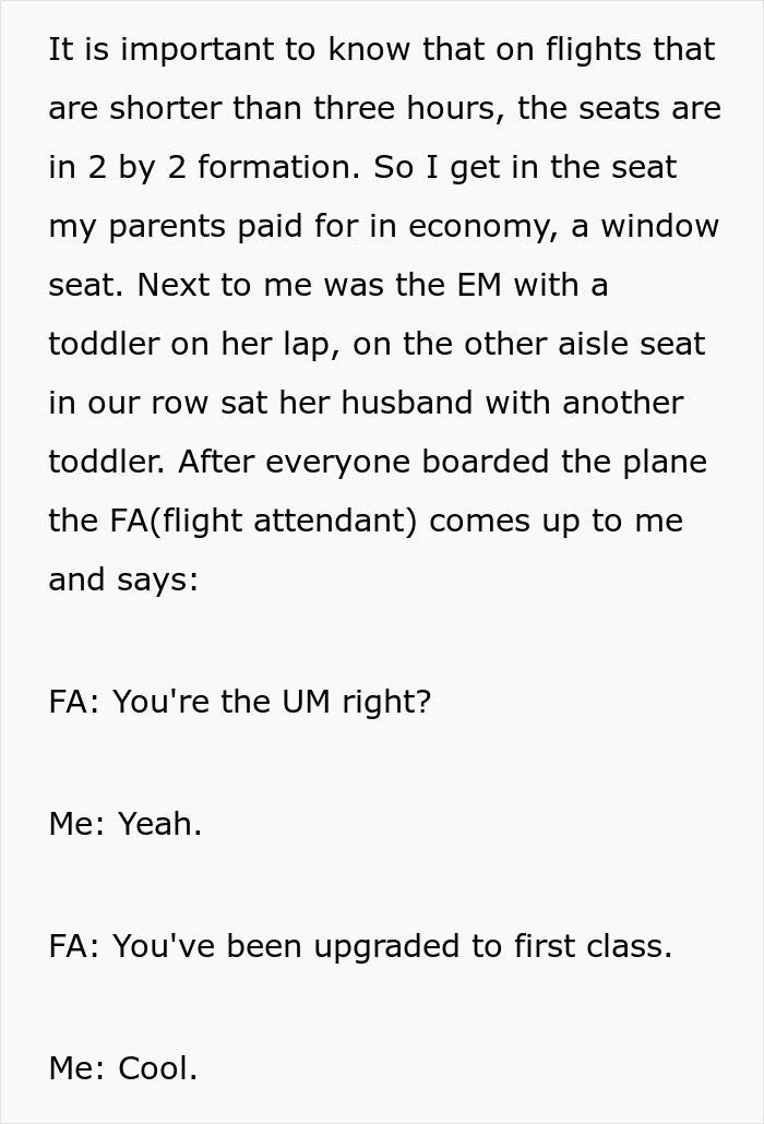 Mom Demands Her Whole Family Be Upgraded To First Class, Forcing 13-Year-Old To Give Up His Seat, But Gets Deplaned Instead