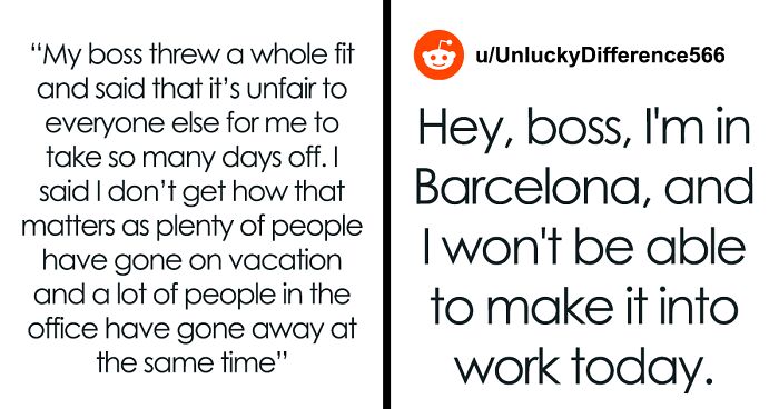 “My Boss Denied My Vacation Because It’s ‘Unfair To The Other Employees’”