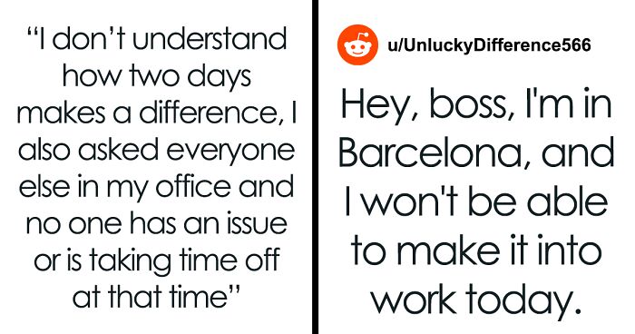 Boss Turns Down This Employee’s Vacation To Europe Because They Feel That Taking 7-9 Days Off Is ‘Unfair’ To Others