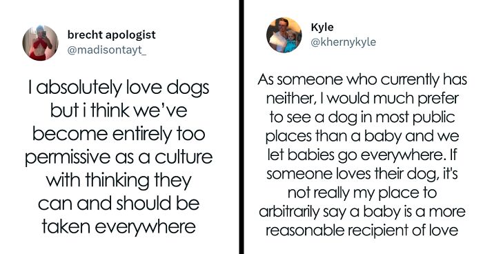 Woman Shares How She Doesn’t Get Why Dog Owners Bring Their Puppos Absolutely Everywhere, Starts A Heated Discussion