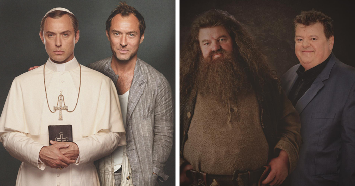 22 Actors Photoshopped Side By Side With Their Most Famous Roles (New Pics)