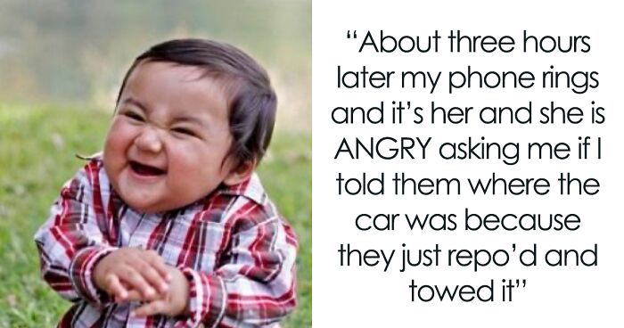 Dad Gets Custody Of Their Son, Mom Gets To Keep The Car, But Loses It After She Didn’t Care To Pay For It