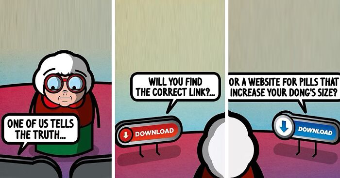 This Artist Makes Comics That Feature A Granny Protagonist And Other Random Hilarious Situations (21 New Pics)