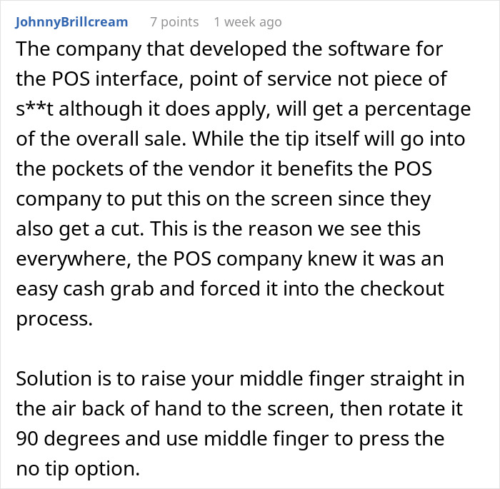 "The 'Don't Have To Interact With A Human' Fee": Tipping Option At Self-Checkout Sparks Outrage