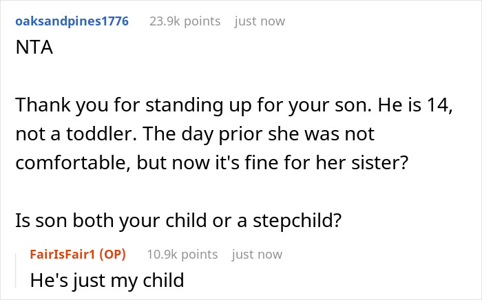 "Her Sister Was Offended And Left": Wife Doesn't Let 14 Y.O. Stepson Hold Her Newborn, Husband Does The Same With Wife's Sister