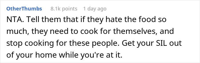 Woman’s Husband And His Sister Kept “Fixing” Her Food To The Point That She And Her Kids Would Refuse To Eat It, So She Finally Snaps