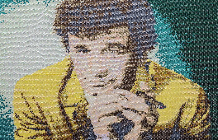 “Just One More Thing”: Columbo Portrait Using 23,000 Sequins (9 Pics)