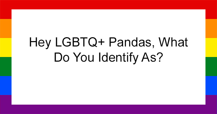 Hey LGBTQ+ Pandas, What Do You Identify As? (Closed)