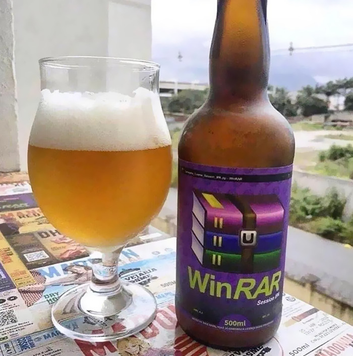 Cursed WinRAR beer