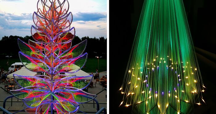 “Decode The Code”: We Create Futuristic Sculptures Using Strings And UV Light (20 New Pics)