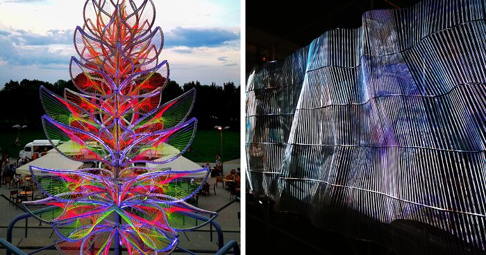 20 String Installations As A Futuristic Form Of Sculpture Are A Part Of Our Project “Decode The Code” (New Pics)