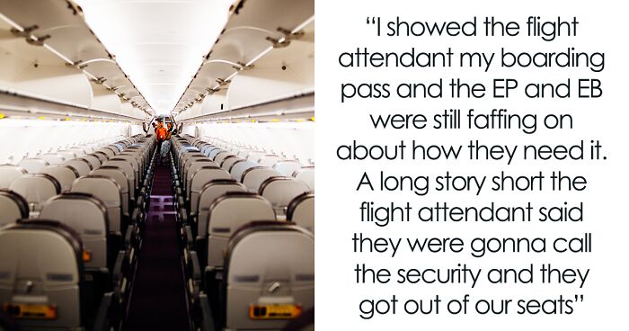 Entitled Parents Didn’t Move From Exit Row Seats With More Leg Room Despite This Person Paying For Theirs, Get Threatened With Security