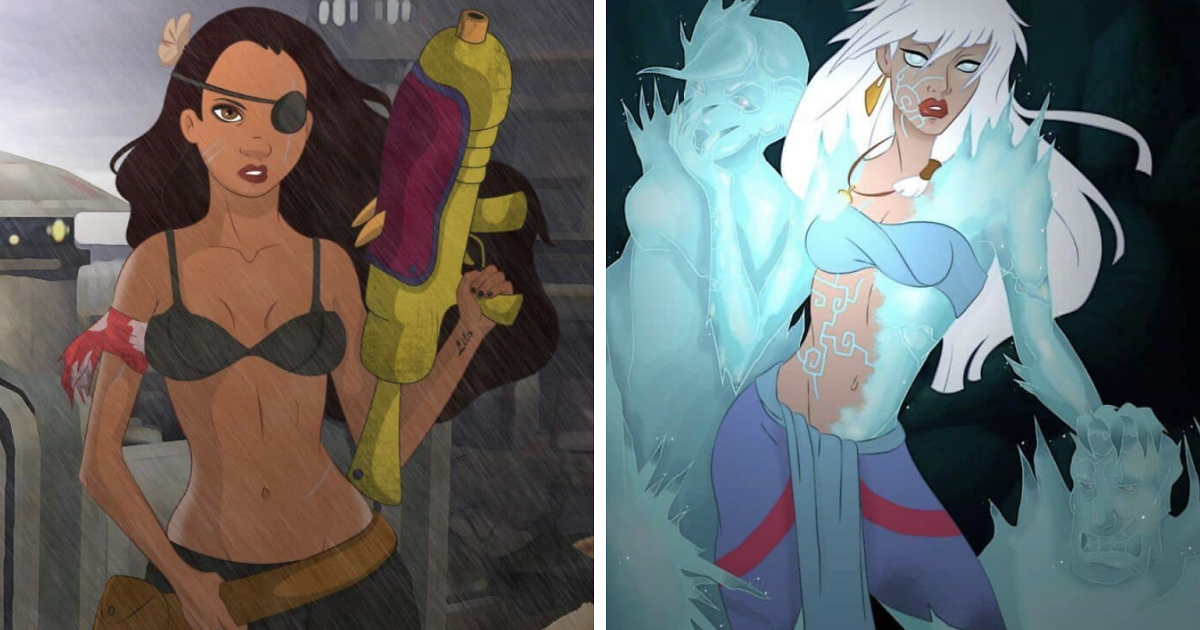 11 Disney Princesses Re-Imagined As The Villians Of Their Story By This  Artist