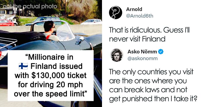 Finnish Police Issues $130K Speeding Fine Due To Local Income-Proportional System, As It Turned Out The Driver Is A Millionaire